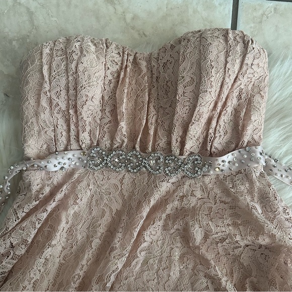 Sequin Hearts Lace Mini Dress - Picture 2 of 8